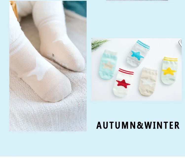 Oklady/Лидер продаж; сезон осень-зима; 5 пар милых носков с героями мультфильмов для маленьких детей мягкая детская хлопковая обувь для новорожденных удобные носки до щиколотки