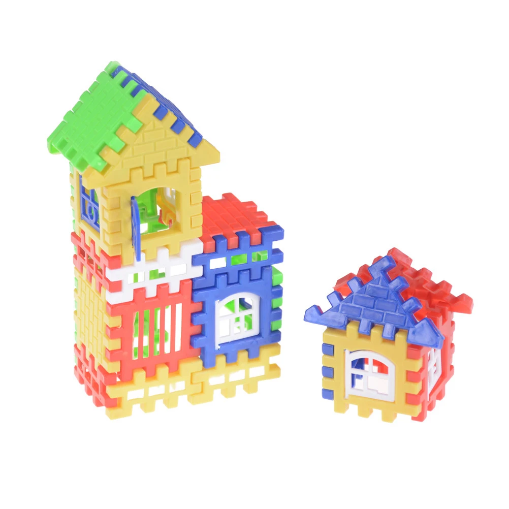 44pcs Brain Game Baby Kids Children House Building Blocks Educational Learning Construction Developmental Toy Set | Игрушки и хобби