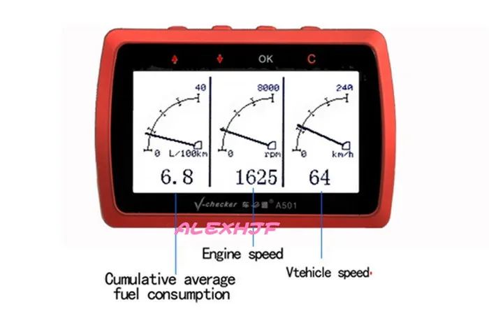 Новейшая версия автомобильный диагностический компьютер A501 с TPMS, измеритель расхода топлива Универсальный OBD Автомобильный доктор