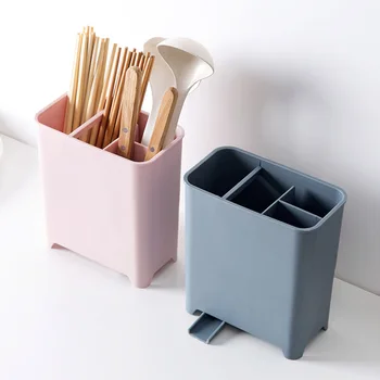 

LIYIMENG Kitchen Tableware Drain Basket Dish Rack Dinner Draining Tray Knife Sponge Holder Chopsticks Shelf Cosmetic Storage