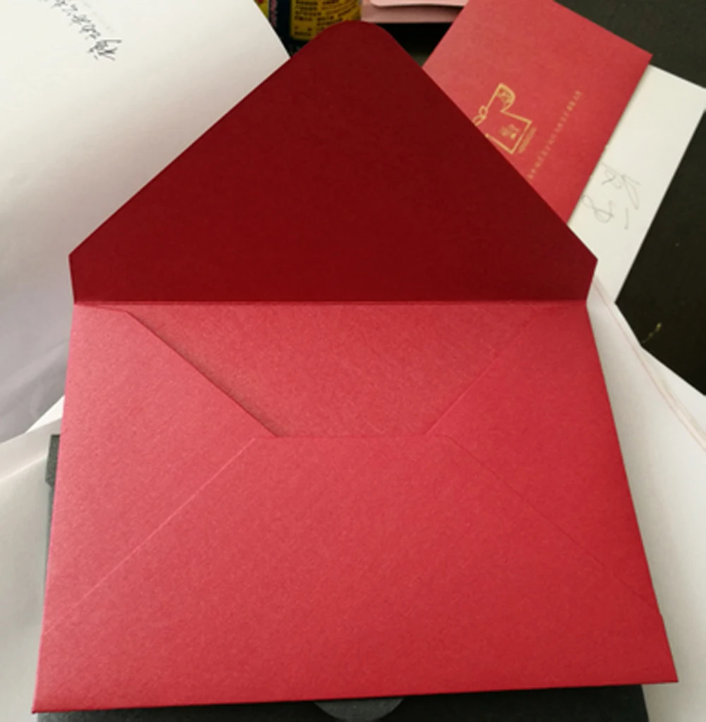 Винтажный конверт 250 г, перламутровые бумажные конверты высокого качества, конверты для приглашений, подарочные канцелярские товары, 5 шт./лот, 18,3*13 см