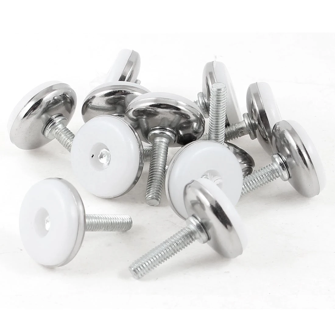 

Botique 6mm x 25mm External Thread Furniture Glide Level Leveling Foot 12 Pcs