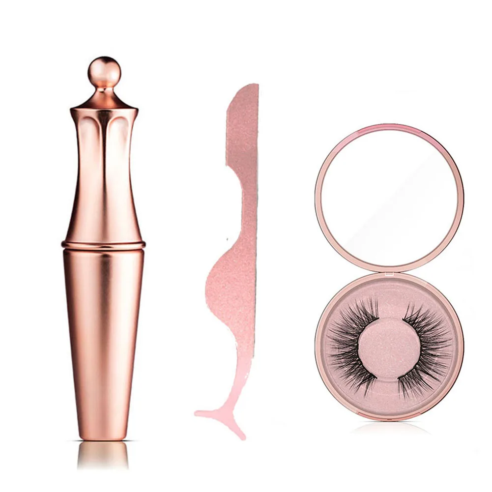 

1 Set Magnetic Eyeliner Liquid Set with 3D Magnetic False Eyelashes Tweezers Magnetic eyeliner liquid eyelashes