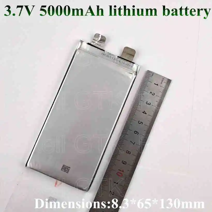 4 шт. 3 7 v 5Ah 5000mah литий полимерная аккумуляторная батарея 8365130 для diy аккумуляторной