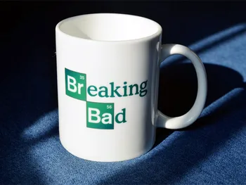 

New Quality White Ceramic Coffee Mug Cup Of The Breaking Bad Logo--Loveful