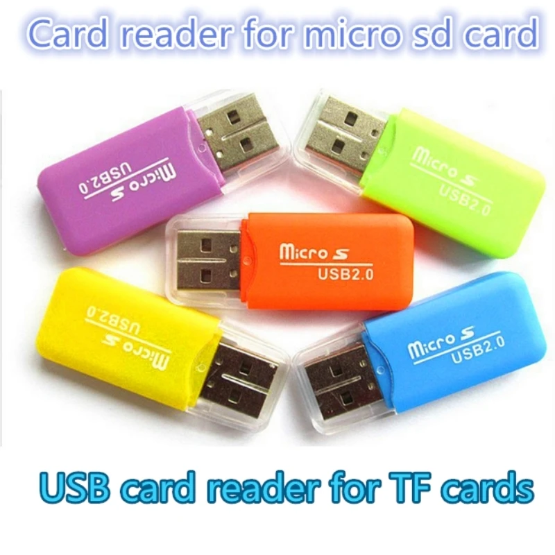 GAOMUYUE USB 2,0 кард-ридер для tf карт в кард-ридере s для microsd и micro sd карты с адаптером SD на выбор C-1
