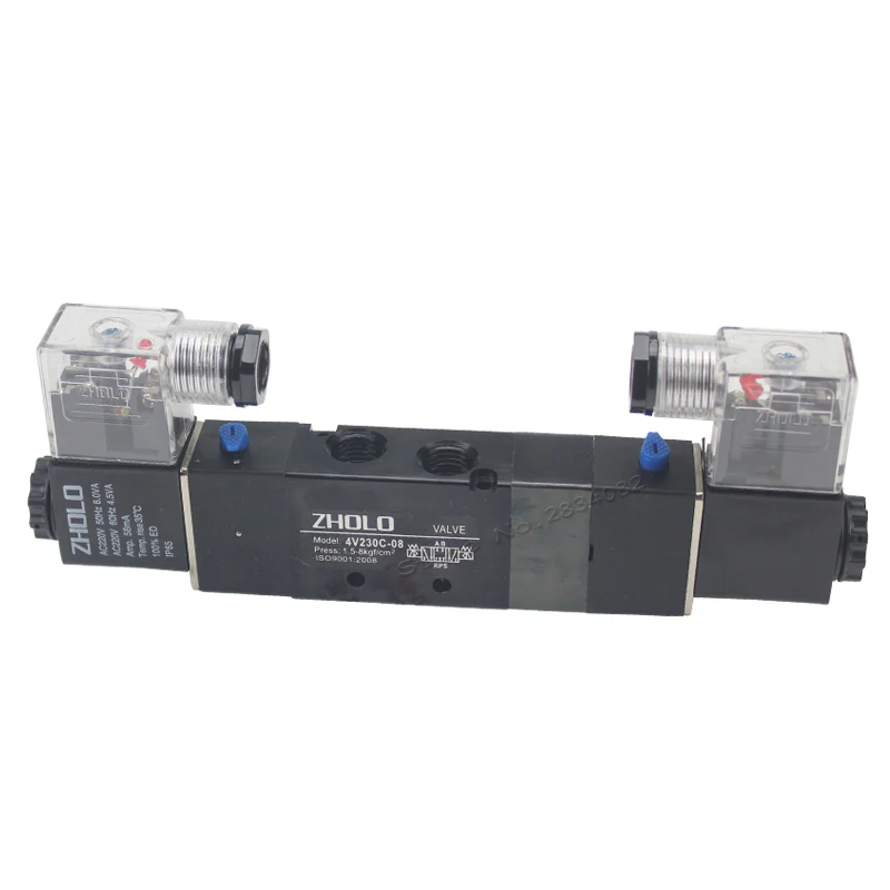 1/" 5-разъемное зарядное usb-устройство 3 pos электромагнитный клапан пневматический 4V230C-08 DC24V 12 V AC 220 V 380 V 110 V высокого качества