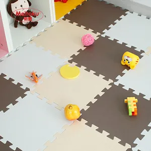 Image 4 - Tapis de Puzzle de jeu de mousse deva de bébé de Meitoku pour des enfants/tapis de tapis de plancher de tuiles dexercice de verrouillage, chaque 32X32cm,18 ou 24pc dans un sac 