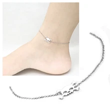 Женские ножные браслеты в индивидуальном стиле с черепами; сандалии из нержавеющей стали; ювелирные изделия для ног; ножные браслеты на лодыжке для женщин; цепочка на ногу