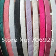 Смешанных цветов(12 цветов) атласная покрытая металлическая повязка 5 мм в ширину, 100 шт/партия