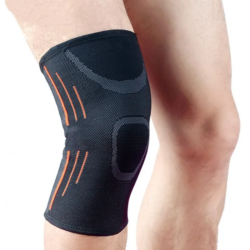 1pcs Outdoor Sports Fitness Knee Pads Support Patella Knee Gym Protector Silicone Antislip Shock