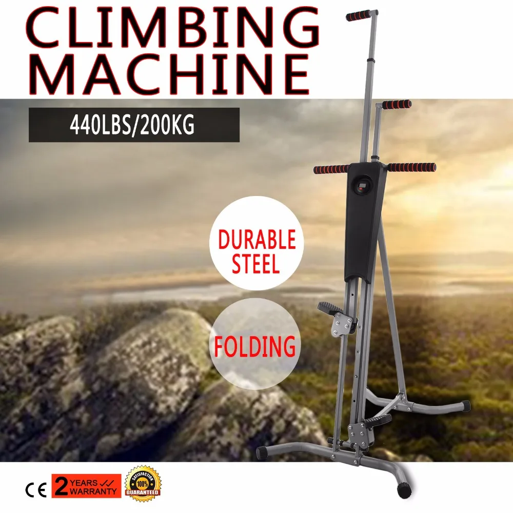 LCD Vertical Climber Stepper Climbing Machine Equipment