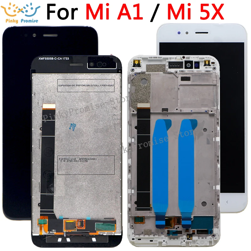 100% протестированный 5 ''Замена для Xiaomi Mi A1 ЖК дисплей с сенсорным экраном