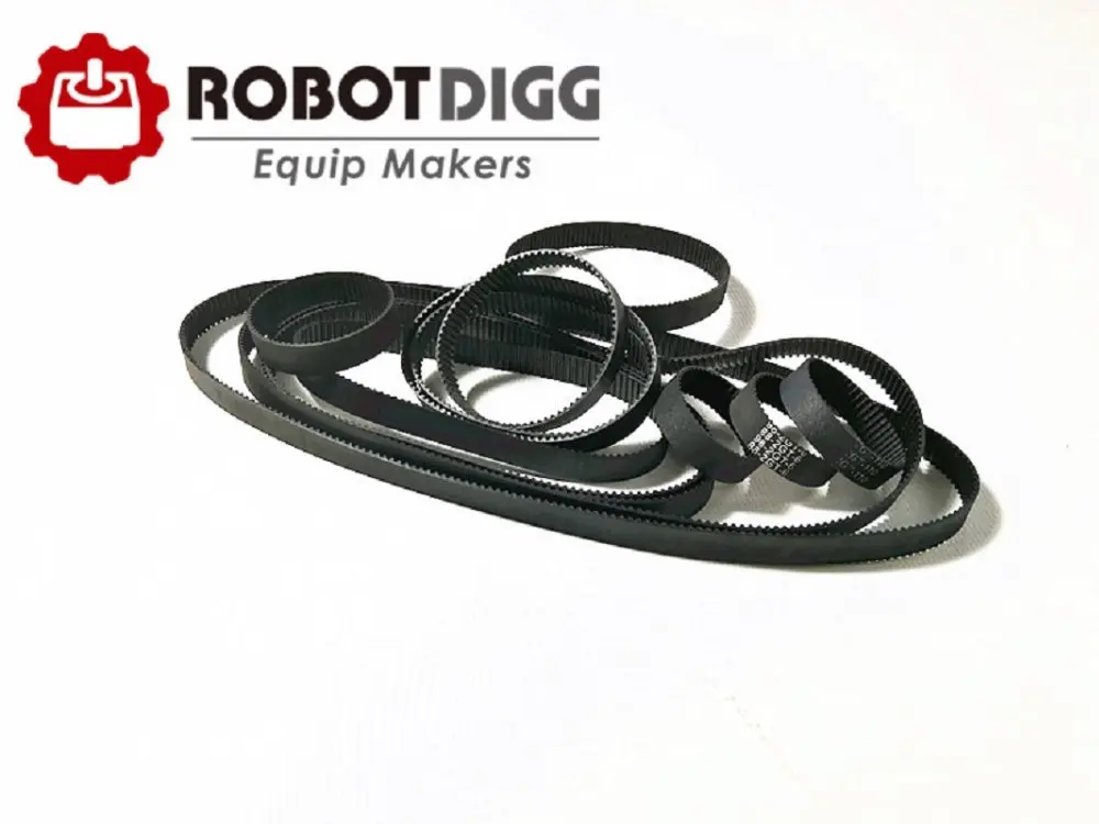 

RobotDigg Free shipping GT2 Timing Belt width 9mm closed-loop endless 190mm length
