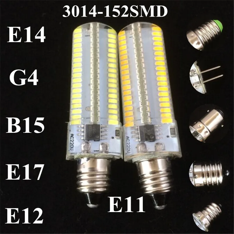 10X-3014SMD-152led-Silicone-led-corn-lamp-bulb-200-240V-110V-Dimmable-led-E11-E12-E14 (1)