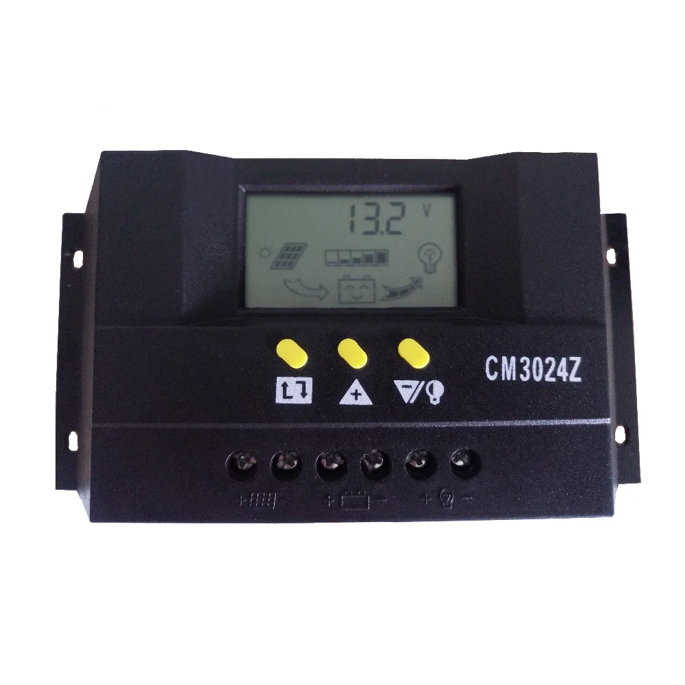 

Tumo-Int 30/40/50/60 Amp PWM Smart Solar Controller, 12/24V Input with LCD Display