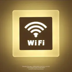 Wi-Fi форма стены лампы, украшение для дома настенные светильники для прикроватной спальни лампа коридор, лестница Отель гостиная