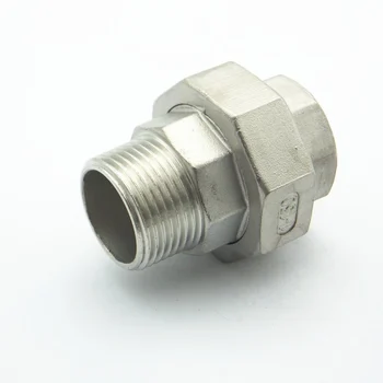 

1" BSP Male x 1" BSP Female Thread 304 Stainless Steel Straight Union Pipe Fitting Connector For Water Oil Air