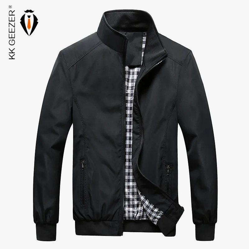 Spring Jacket Men 2017 5XL Waterproof Autumn Thin Slim Casual Men