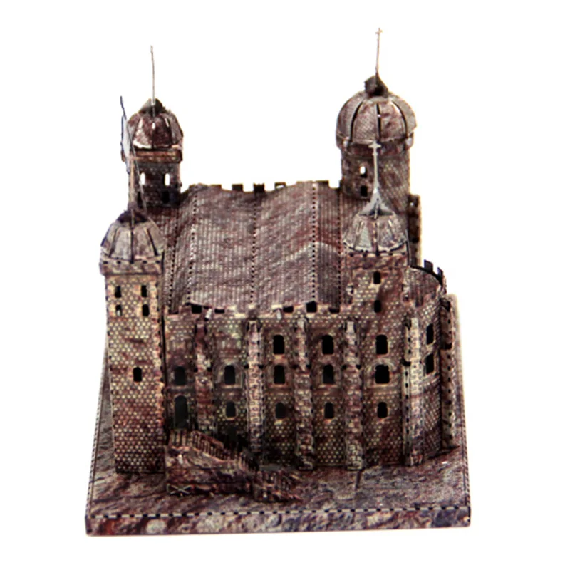 Color Tower of London 3D Stereoscopic Metal Puzzle Nano-dimensional Assembling Model Adult Kids Decoration Collection Toy Gifts 4