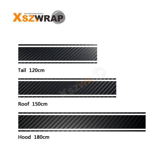 (450*15cm/Roll) 175" Car Styling Hood Roof Tail Decal Car vinyl Decals