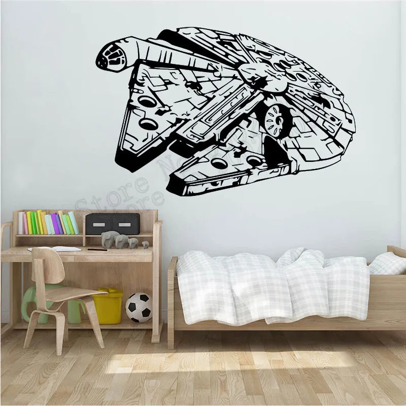 Millenium Falcon Tar Wars стикер на стену виниловый художественный съемный Постер Черный