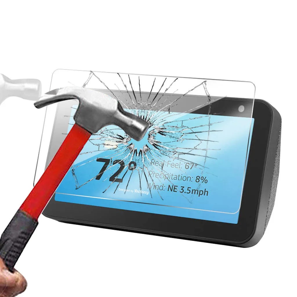 

2PC New 8inch 9H HD Tempered Glass Screen Film Protector for Amazon Echo Show 5 Glass Tempered Glas Full Cover Screen Protector