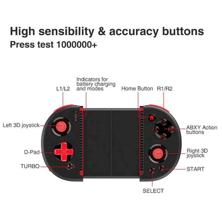  Bluetooth Android Gamepad Wireless Gamepad PC Joypad Game Controller Joystick For PUBG Mobile Gamin