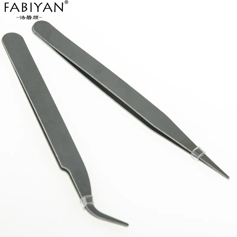 

2pcs Nipper Clipper Tweezer Curved Straight Stainless Steel Picking Rhinestone Glitter Crystal Gems Nail Art Tools Manicure Set