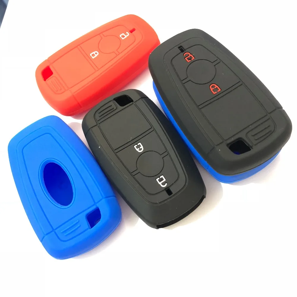 

Key FOB Remote Case Pouch Silicon Holder For Ford 2018 Ecosport Ranger Raptor 2 Button Smart Keyless