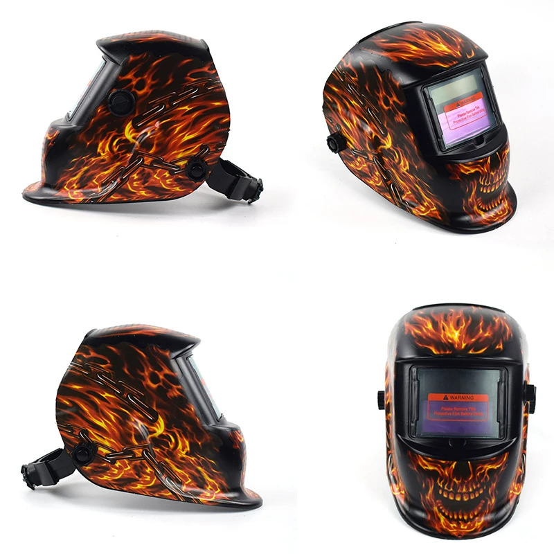 Auto Darkening Welding Helmet Electric Welding Mask Solar Powered Grinding Polish Safety Protective Welder Goggles Cap Working