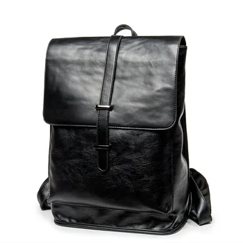 

Casual Leather backpack men's Laptop Backpack Women SchooL Bags Travel Shoulder bag student Back packs Bagpack mochila Rucksack