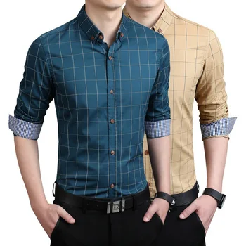 

Zogaa 2018 New Arrival Men Shirt Spring Autumn Shirt Brand Clothing Long Sleeve COTTON Fabric Casual Slim Fit Size S-XXL