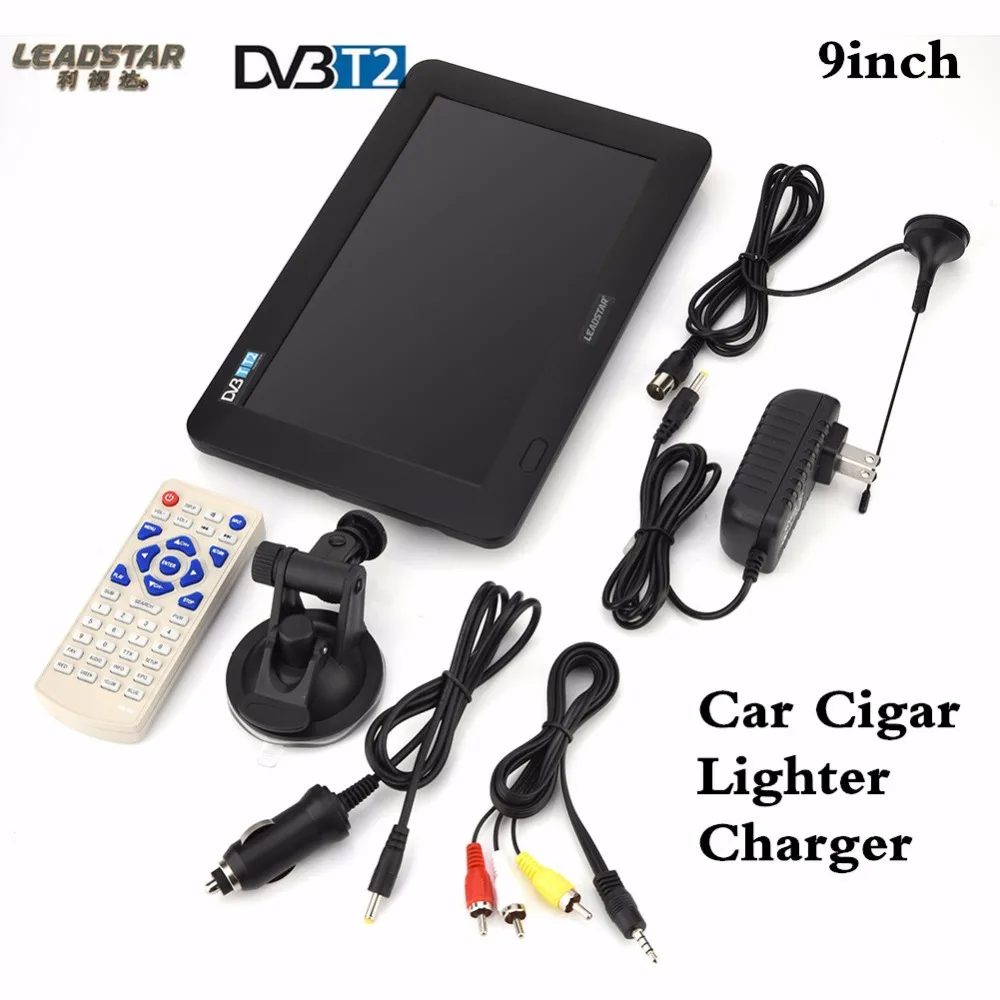 

Upgrade DVB-T2/DVB-T Televisions 9inch TFT LCD Color DVB-T2 Portable TV With Wide View Angle Support TF Card/USB Flash