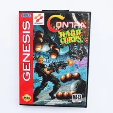 Contra жесткий корпус игровой картридж 16 бит MD игровая карта с розничной коробкой для sega Mega Drive