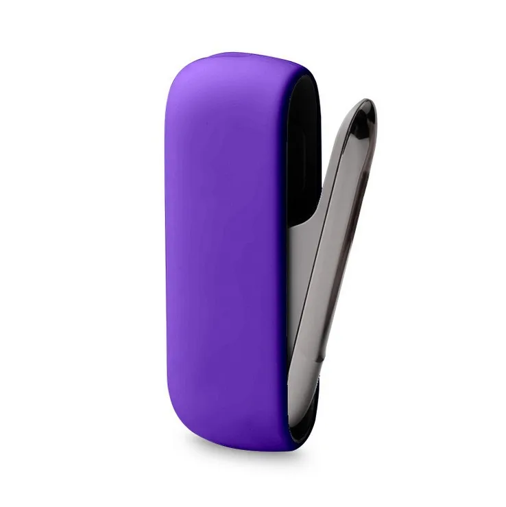 Стильный Цветной силиконовый чехол для электронной сигареты IQOS 3,0, защитный чехол, чехол для переноски - Цвет: Purple