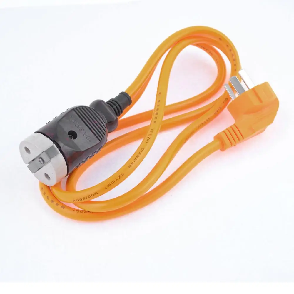 Yellow 1.5M Length AC 220V 10 15A Electric Stove Power Connector Cable AU Plugin Rice Cooker