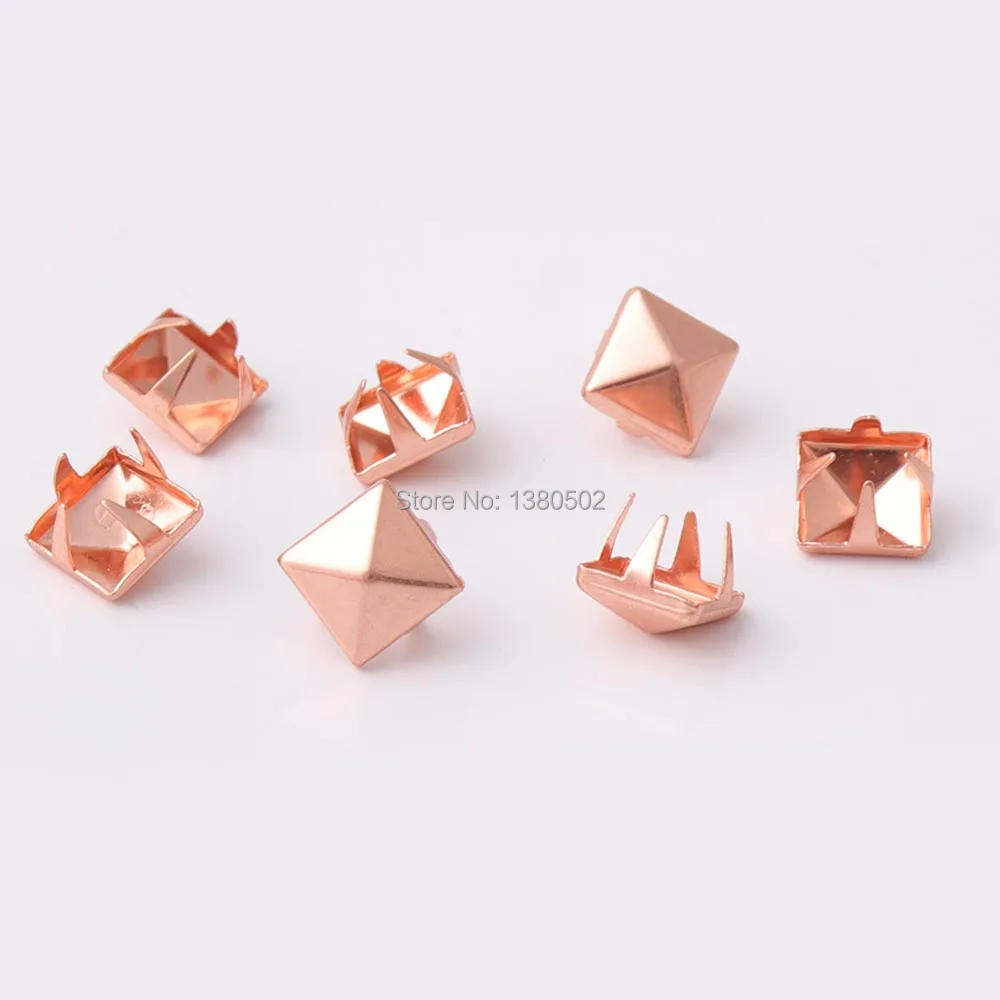 

100pcs 10mm Rose Gold and gold color Metal Garment Rivets Decoration for bag clothes shoes diy leather craft