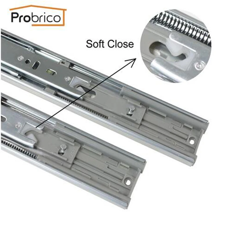 Probrico 12 14 16 18 20 22 Soft Close Ball Bearing Drawer