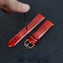 Часы группа кожаный ремень 15 мм Ширина с круглым носком полые Перфорирование Инструмент