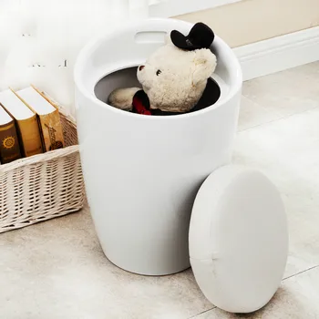 

Change shoe stool dressing nail stool stool sofa storage storage shoes footrests bucket barrel chair storage chair