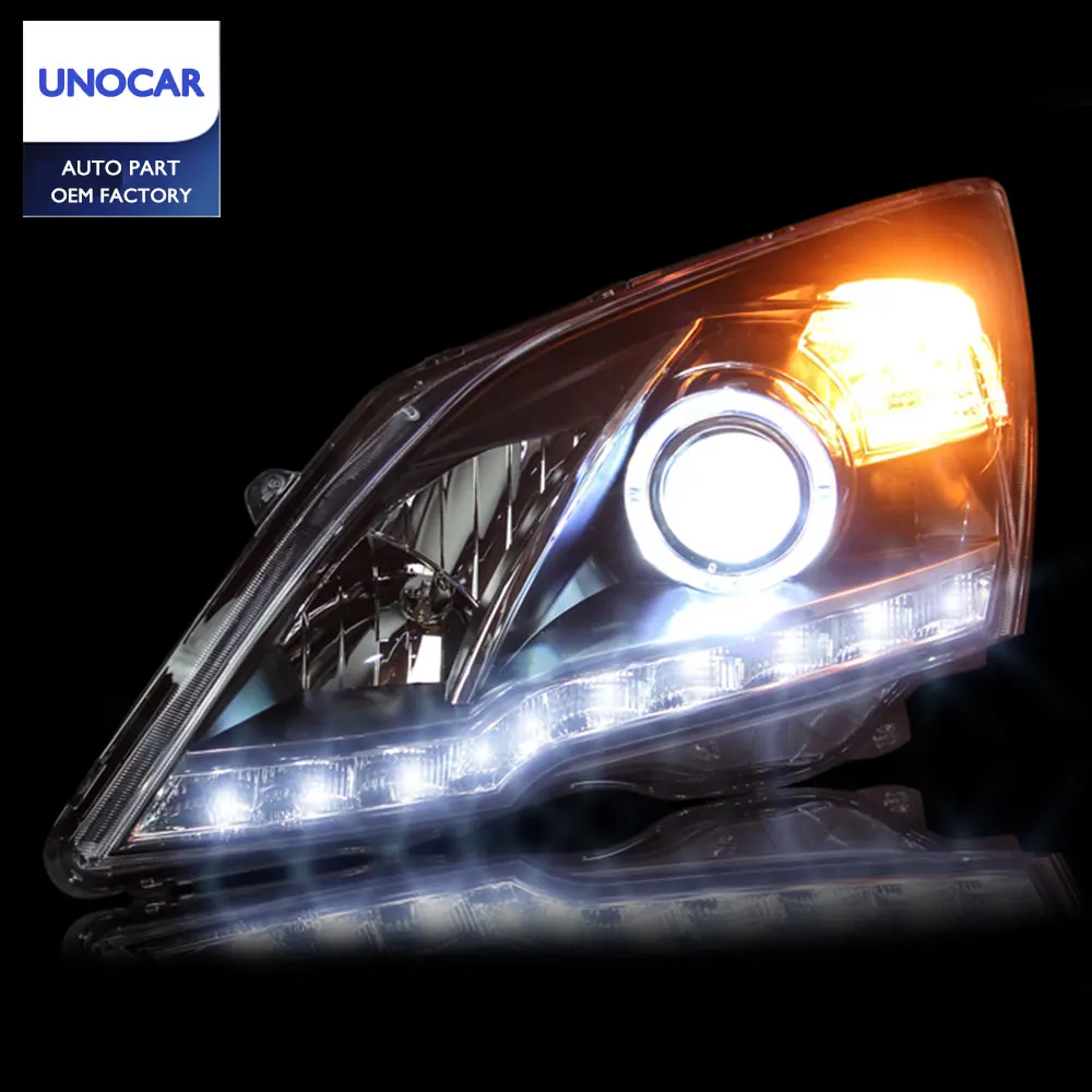 HLC Car Styling For Honda CRV headlights 2007 2011 For CRV LED head