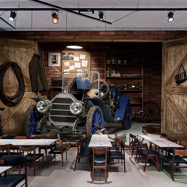 Vintage Wallpaper Stereo Mobil Retro Mural Cafe Restoran Ruang Vintage Wallpaper Stereo Mobil Retro Mural Cafe Restoran Ruang Tamu Dekorasi Kreatif Dinding Kertas