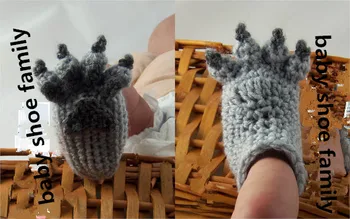 

Wolf Paw Baby Booties - 5 Sizes - Made To Order