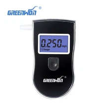 2017 NEW Hot selling Professional Police Digital Breath Alcohol Tester Breathalyzer AT818 Free shipping+10pcs mouthpieces