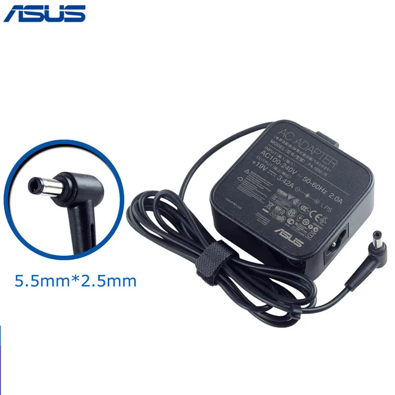 Asus 19V 3.42A 65W 5 5*2 5mm AC зарядное устройство адаптер для ASUS X551M X555L X555LA F555L X551MA X551CA X551C X550