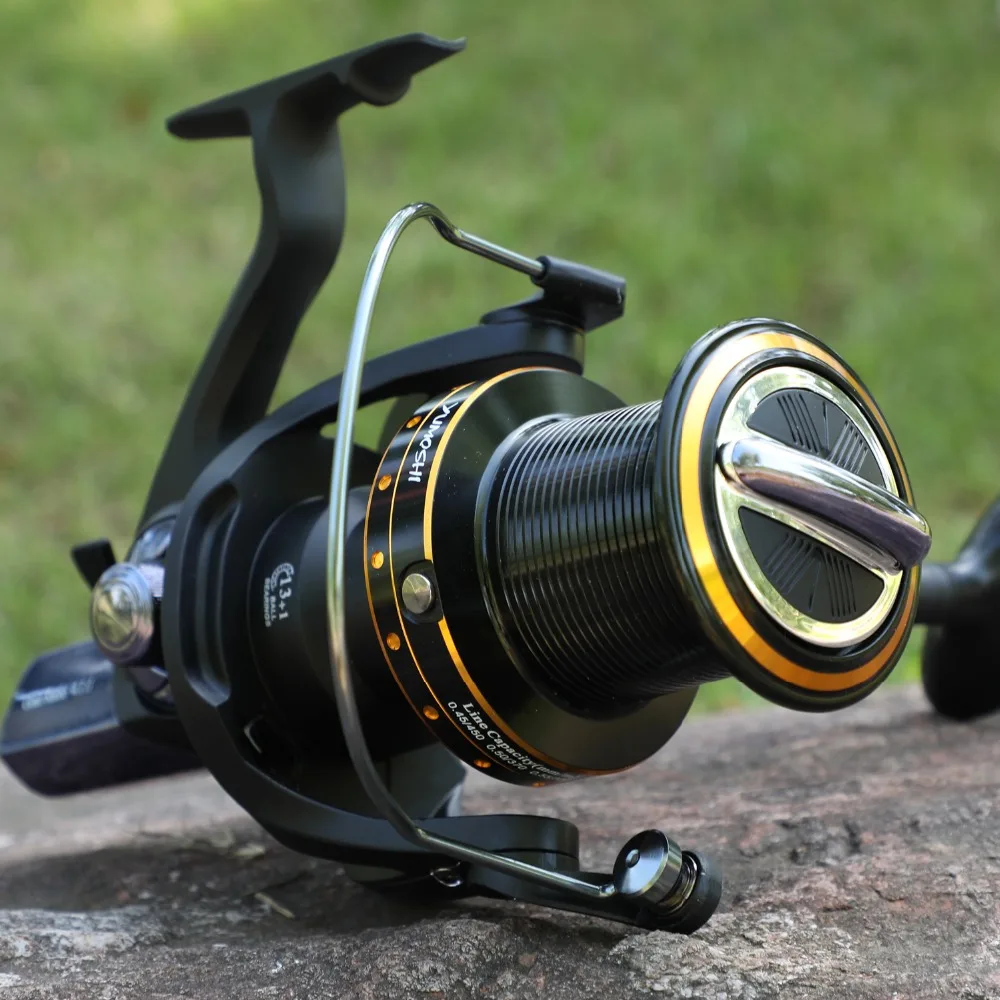 Carretel de Pesca Alimentador de Pesca da Carpa Roda tipo Roda de Pesca 13 + 1bb Sougayilang Carpa Super Forte Ferramentas Pesca 13 Carretilhas de pesca