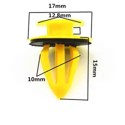 50 шт. 10 мм Автомобильный специальный зажим для Volkswagen VW Golf Авто панели для отделки дверей крепежные зажимы автомобиля пластик фиксированный