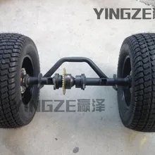 DIY четыре колеса картинг ATV UTV Quad Багги Трансмиссия задний мост цепи дифференциал с 12 дюймов обод колеса шины