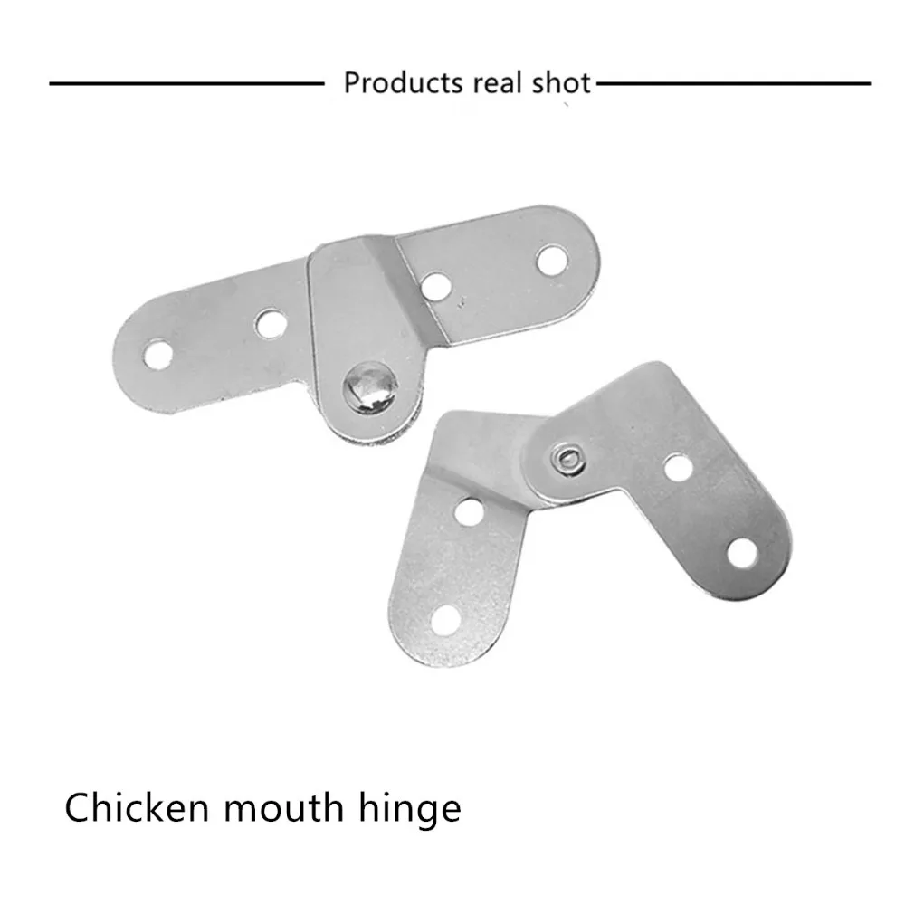 Складывающееся крепление железа куриный Рот хранения складной стол шарнир Обычная петля мебельная фурнитура, металлоизделия